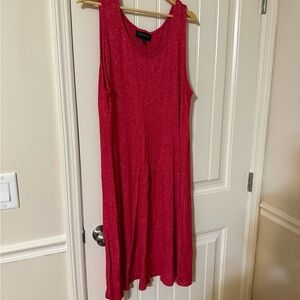 Lane Bryant Vibrant Red Sleeveless Midi Dress